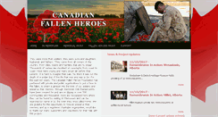 Desktop Screenshot of canadianfallenheroes.com