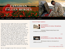 Tablet Screenshot of canadianfallenheroes.com